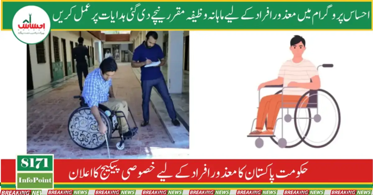 New Way Of Registration For Disabled Persons In Ehsaas Program