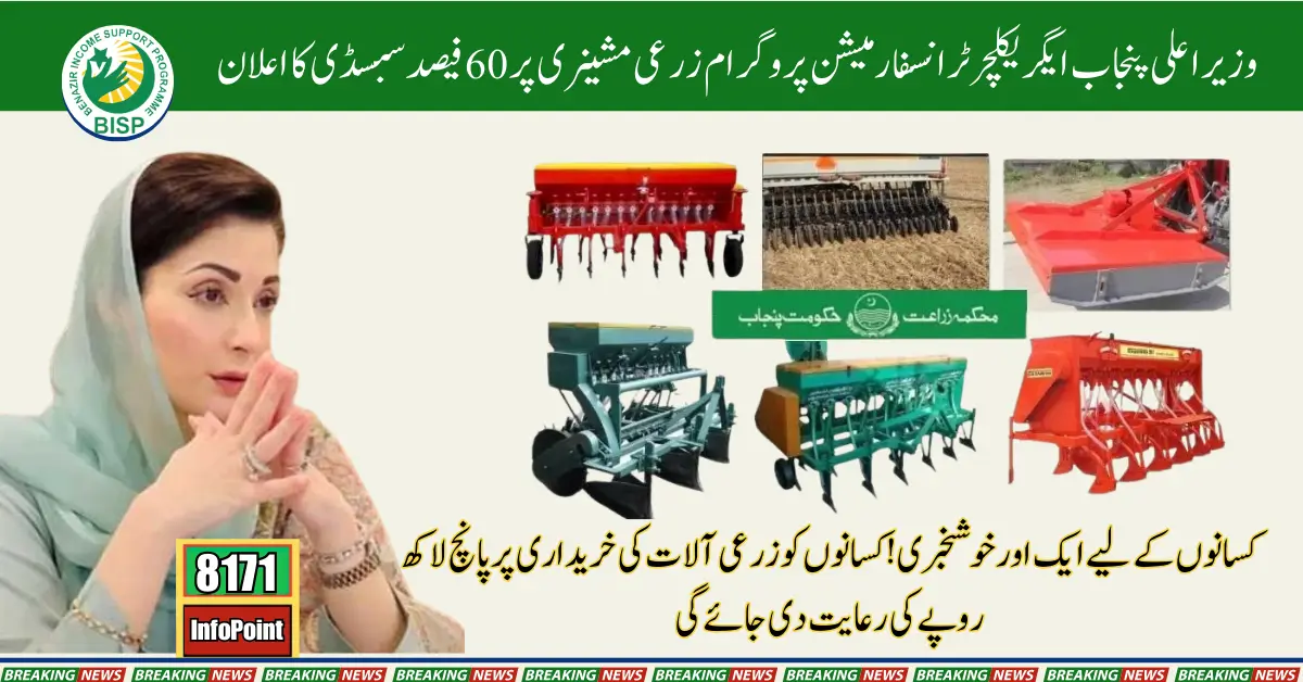 Chief Minister Punjab Unveils 60% Subsidy on Agricultural Machinery Under ATP