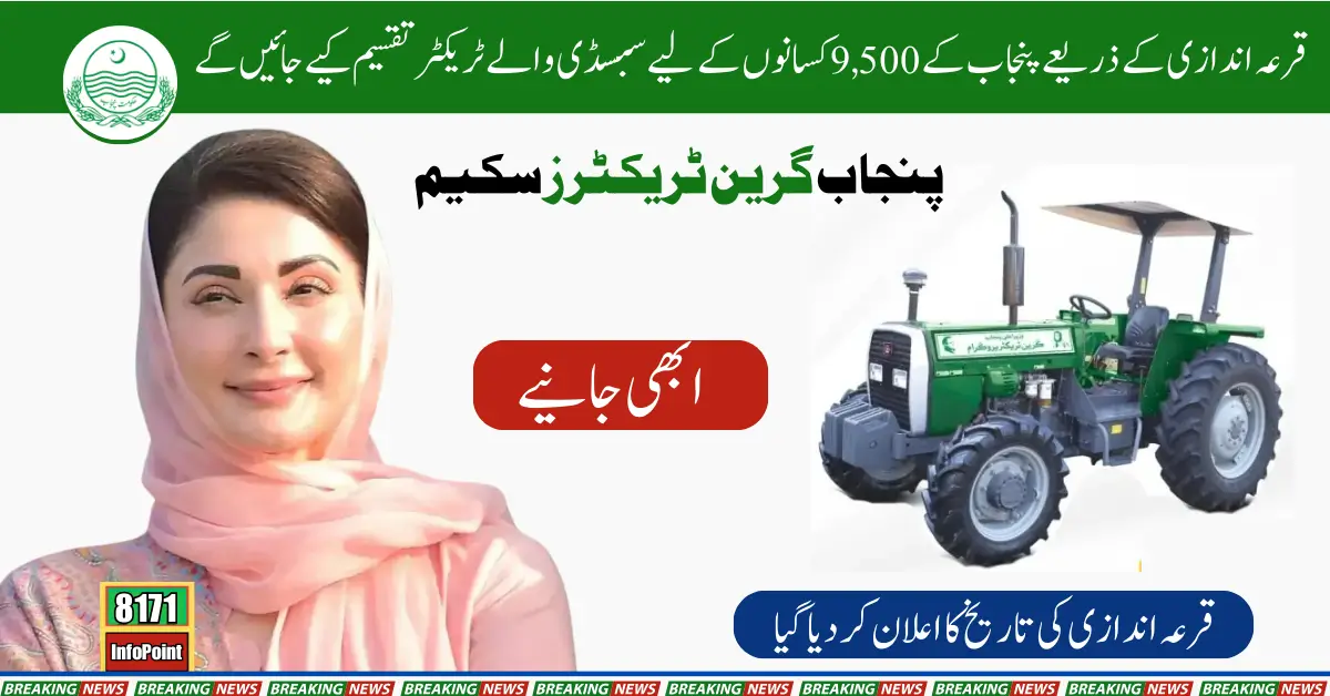 Subsidized Tractors for 9,500 Punjab Farmers Distributed Through Draw on October 20